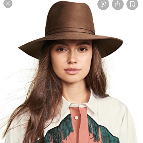 Janessa Leone Billie Hat in Camel Sz Small - Picture 3 of 8